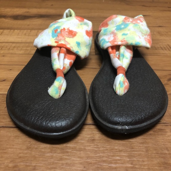 Sanuk Yoga Mat Sling Flip Flop Sandals - Picture 5 of 8